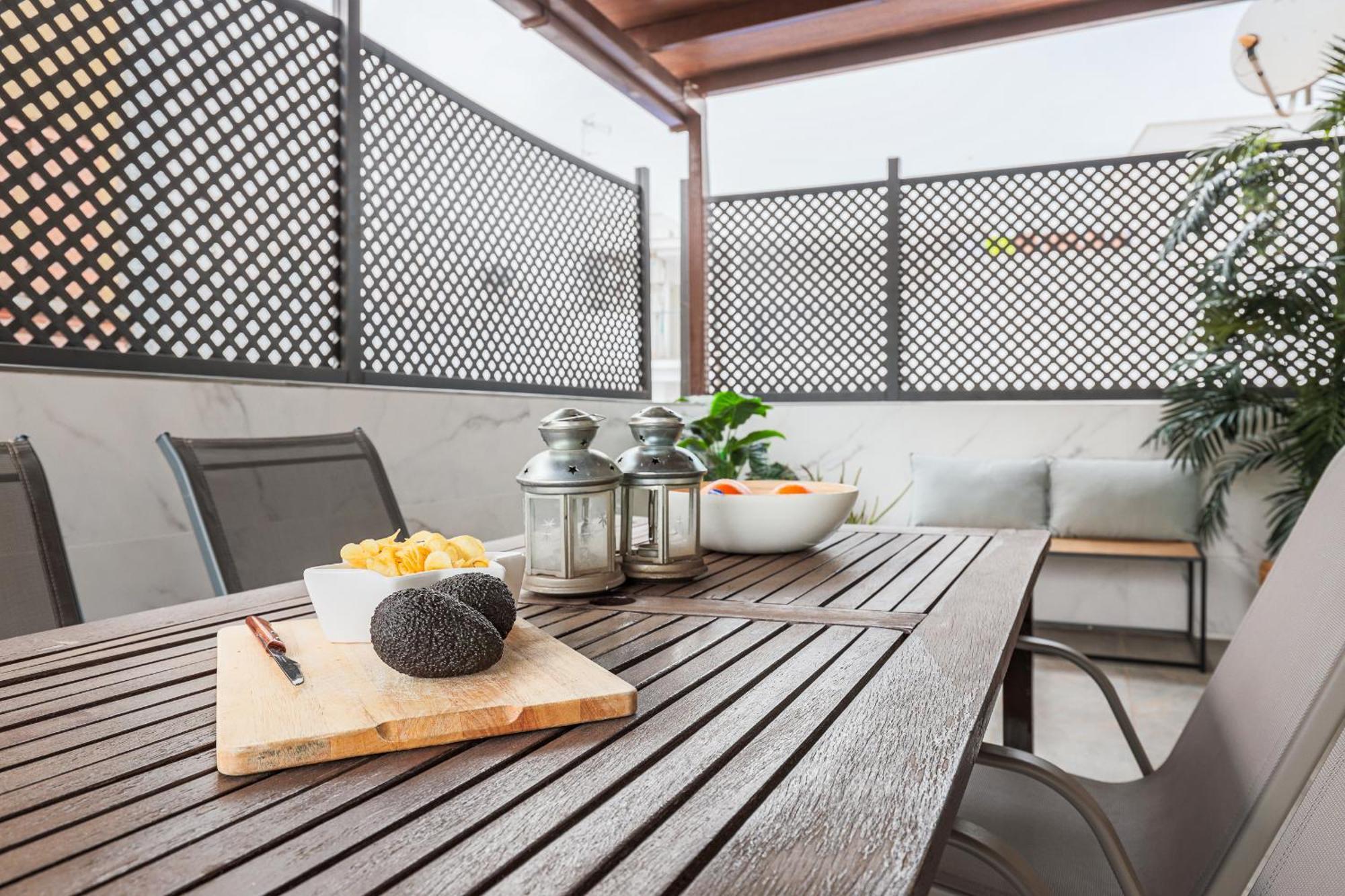 Fantastico Atico 2 Hab Y Gran Terraza Privada Lägenhet Sevilla Exteriör bild